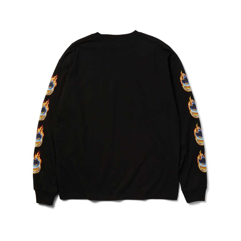 HUF X Spitfire Chrome Head Long Sleeve T-Shrirt Black