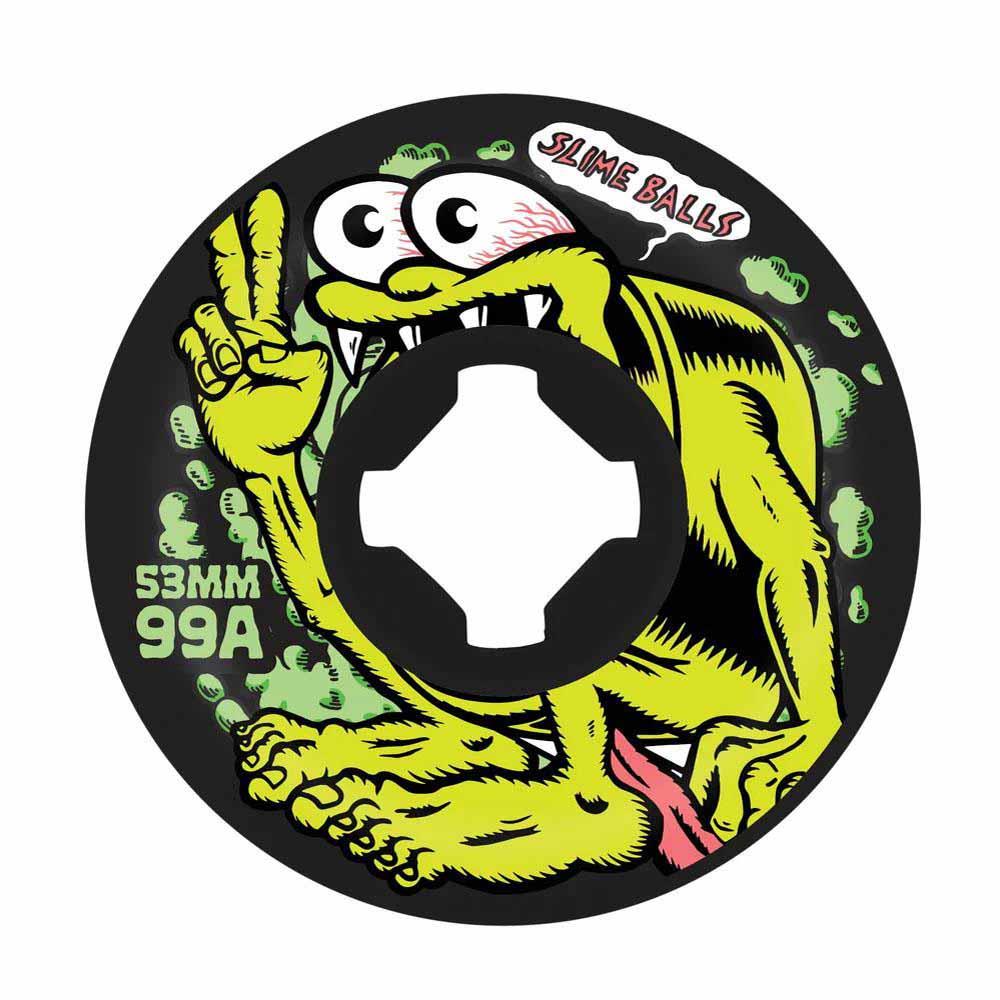 Slime Balls Hardline Skateboard Wheels Gremmie Vomit Mini 99a Black 53mm