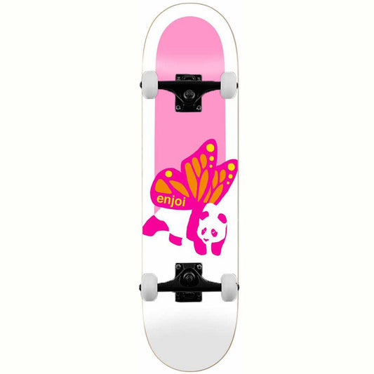 Enjoi Butterly Panda HYB Complete Skateboard Pink 7.75''