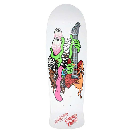 Santa Cruz X Stranger Things Meek Slasher Skateboard Deck White 10.1"