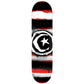 Foundation Star & Moon Red Distressed Skateboard Deck 8"