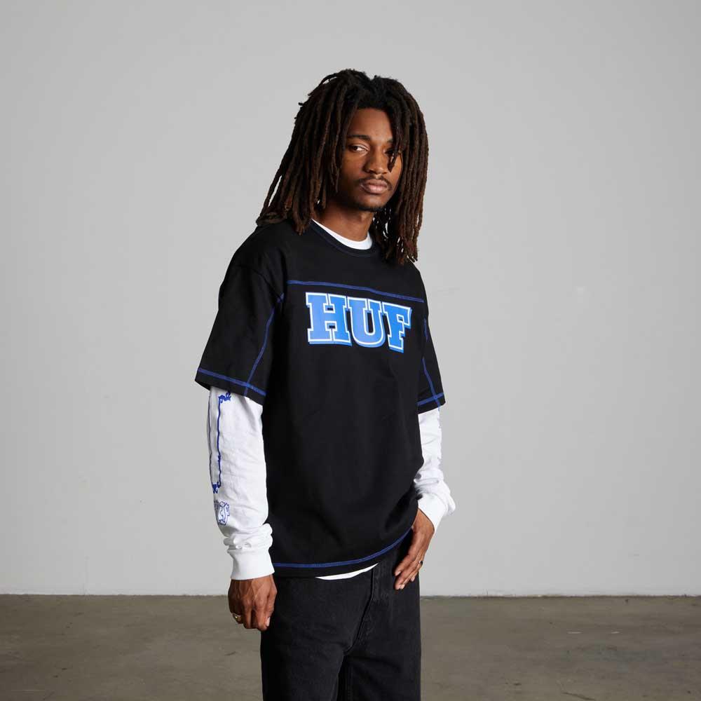Huf Legacy Football Tee Black