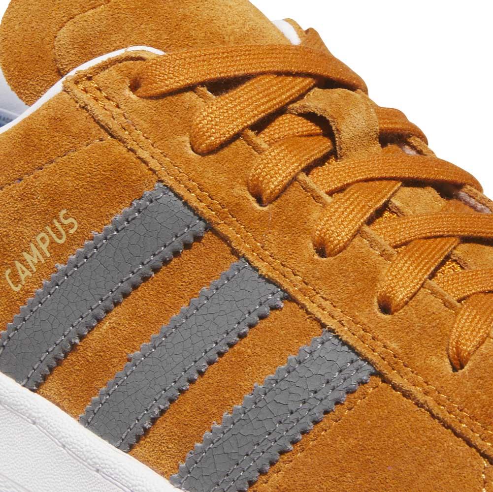 Adidas Skateboarding Campus ADV Rustic Orange Grey Four Cloud White Skate Shoes