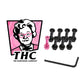 The Hardware Company THC LTD Mrs Colonel 1" Allen Bolts And Nuts Pink