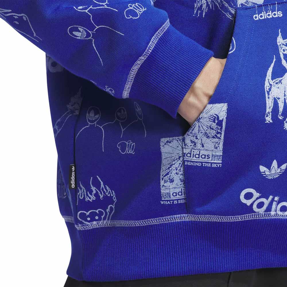 Adidas Skateboarding Jason Dill Hooded Sweatshirt Royal Blue