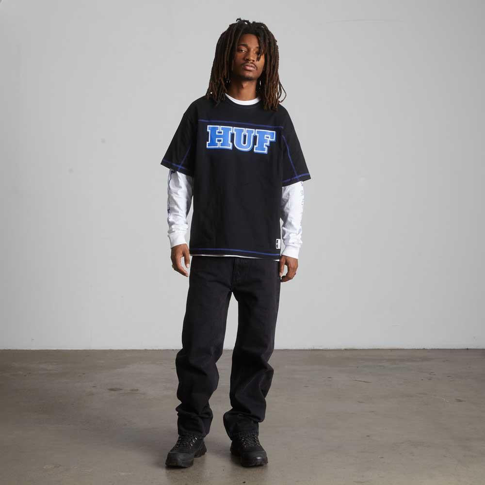 Huf Legacy Football Tee Black