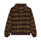 Element Dulcey Fuzzy Check Hooded Bomber Jacket Brushed Plaid Mole