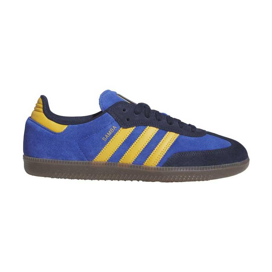 Adidas Skateboarding Samba ADV  Co Navy Preloved Yellow Royal Blue Skate Shoes