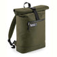 Black Sheep Recycled Roll Top Backpack Military Green