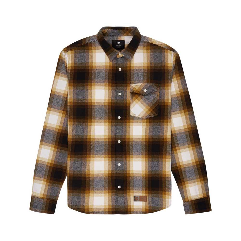 DC Shoe Co Marshal Flannel Shirt Storm Toffee