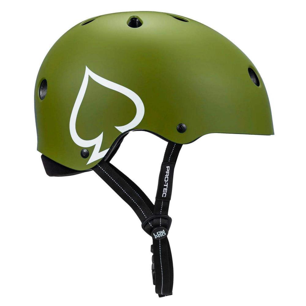 Pro-Tec Skateboard Helmet Low Pro Army/Green Matte