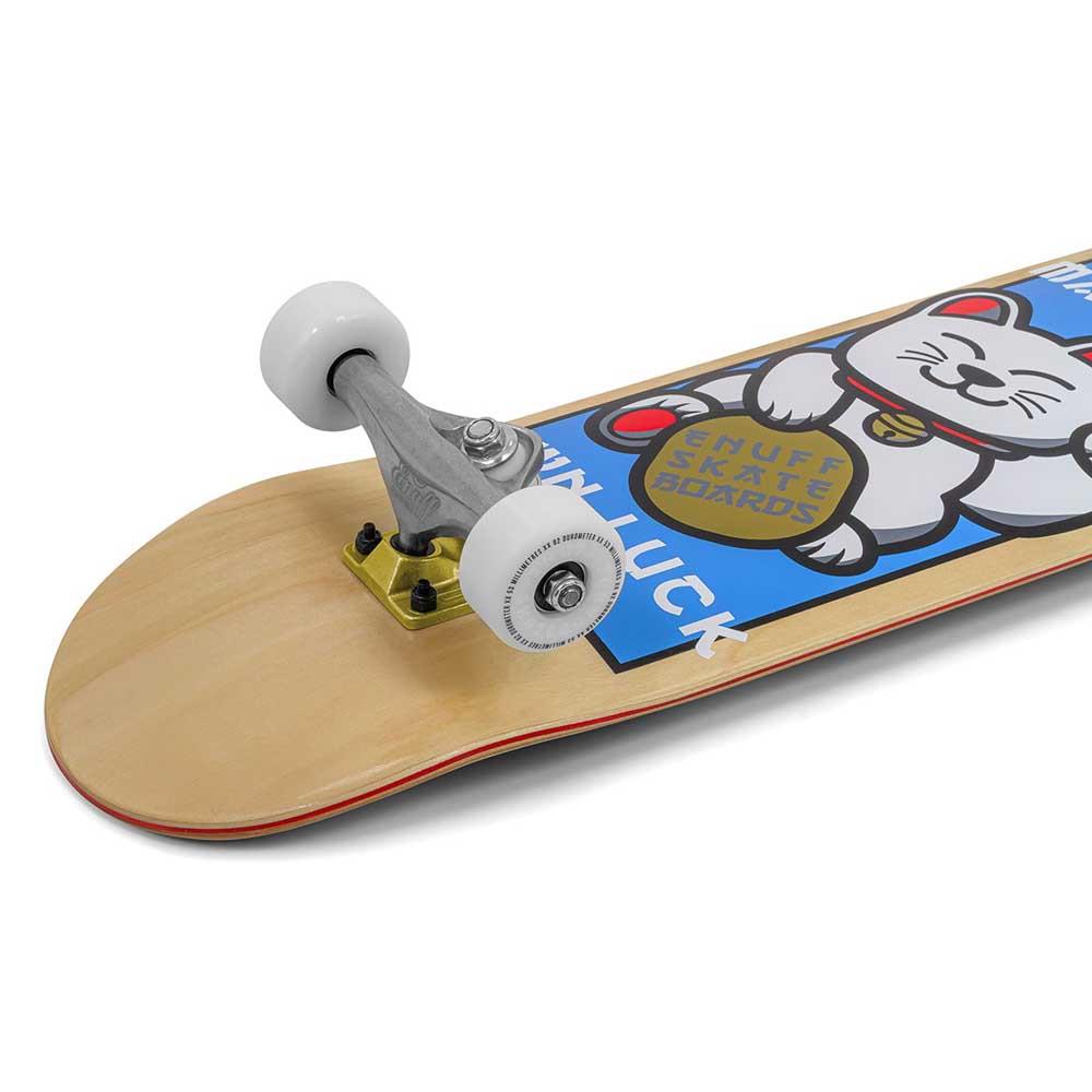 Enuff Lucky Cat Complete Skateboard 92A Medium Wheels Natural 8"