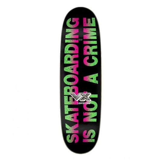 Santa Cruz VX Skateboard Deck Kendall Street Art Collage Brown 9"