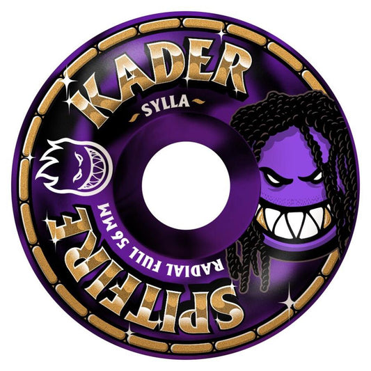 Spitfire F4 99 Kader Rolly Radial Full Skateboard Wheels Blk Prp Swirl 56mm