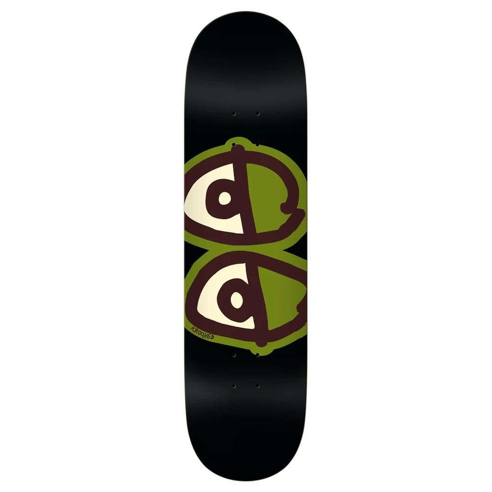 Krooked Team Eyes Skateboard Deck Black 8.5"