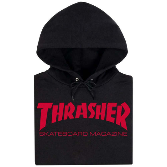 Thrasher Magazine Hooded Sweatshirt Skate Mag Black/Red