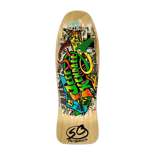 Santa Cruz Reissue Skateboard Deck Kendall Graffiti Brown 9.69"