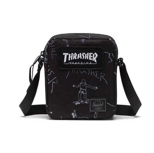 Herschel X Thrasher Magazine Gonz Heritage Crossbody Bag Black