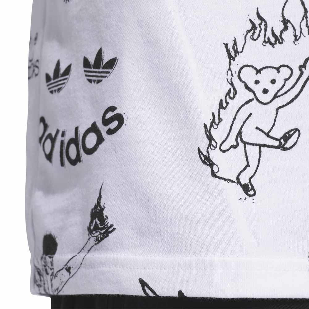 Adidas Skateboarding Jason Dill G 2 T-Shirt White Black