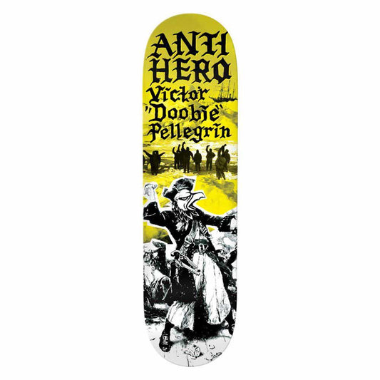 Antihero Skateboard Deck Doobie Wild Unknown Round Yellow 8.75"