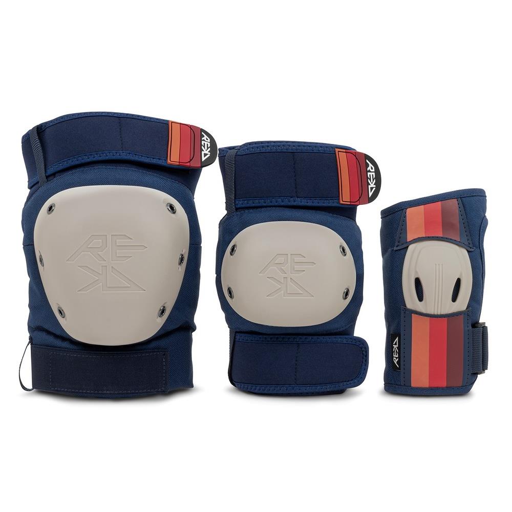 REKD Shield Triple Padset Knee Elbow Wrist Blue