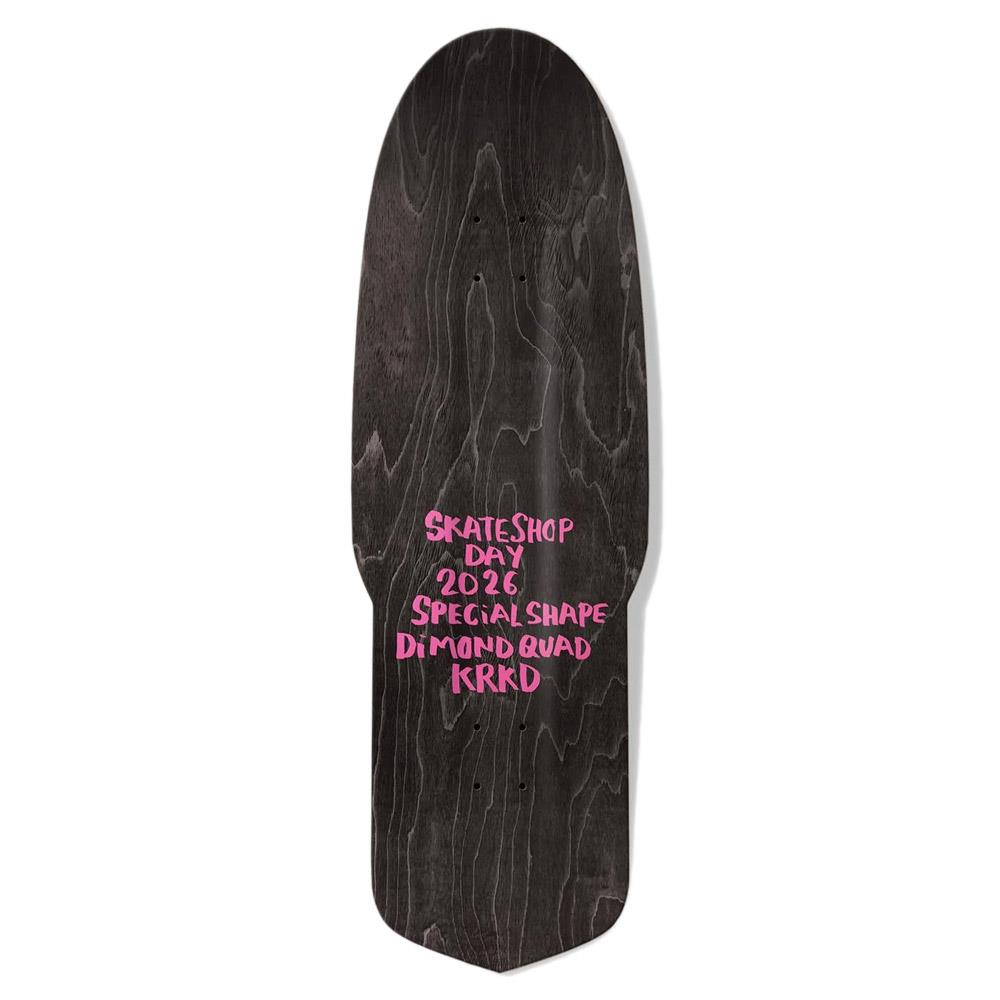 Krooked Skate Shop Day 26 Diamond Quade Beamer Skateboard Deck 10.75"