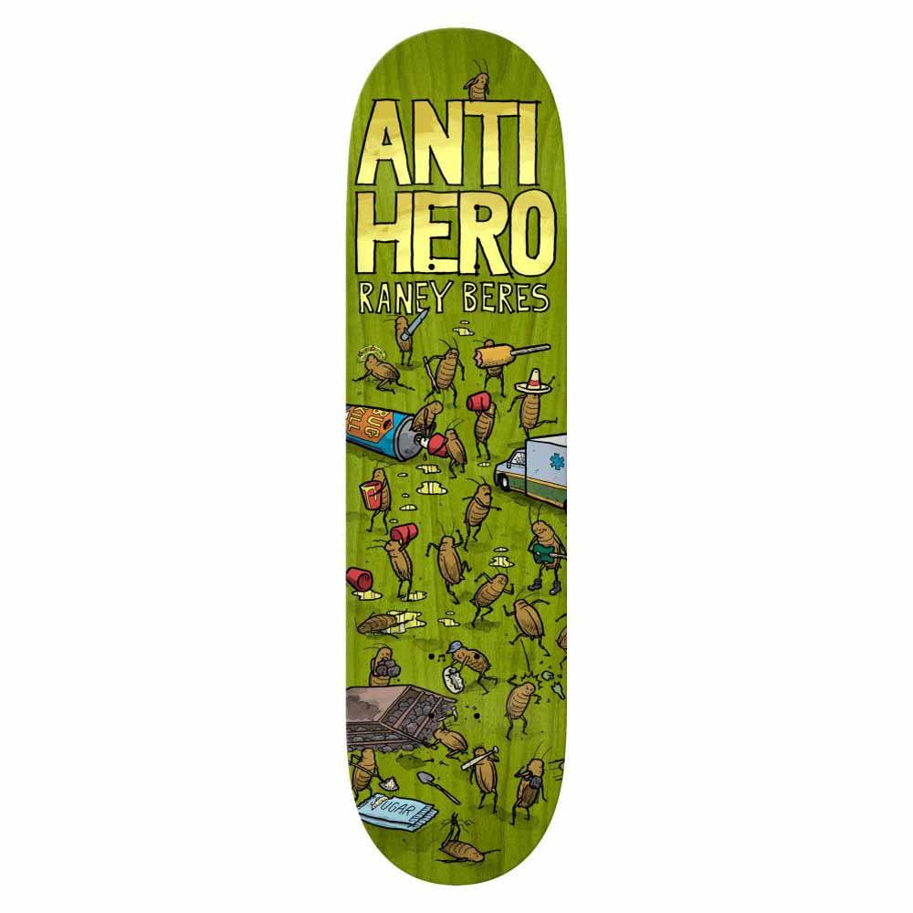 Anti Hero Pro Skateboard Deck Raney Roached Out Multiple Stains 8.25"