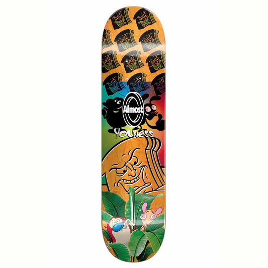 Almost Youness Ren & Stimpy Mixed Up R7 Skateboard Deck Multi 8''