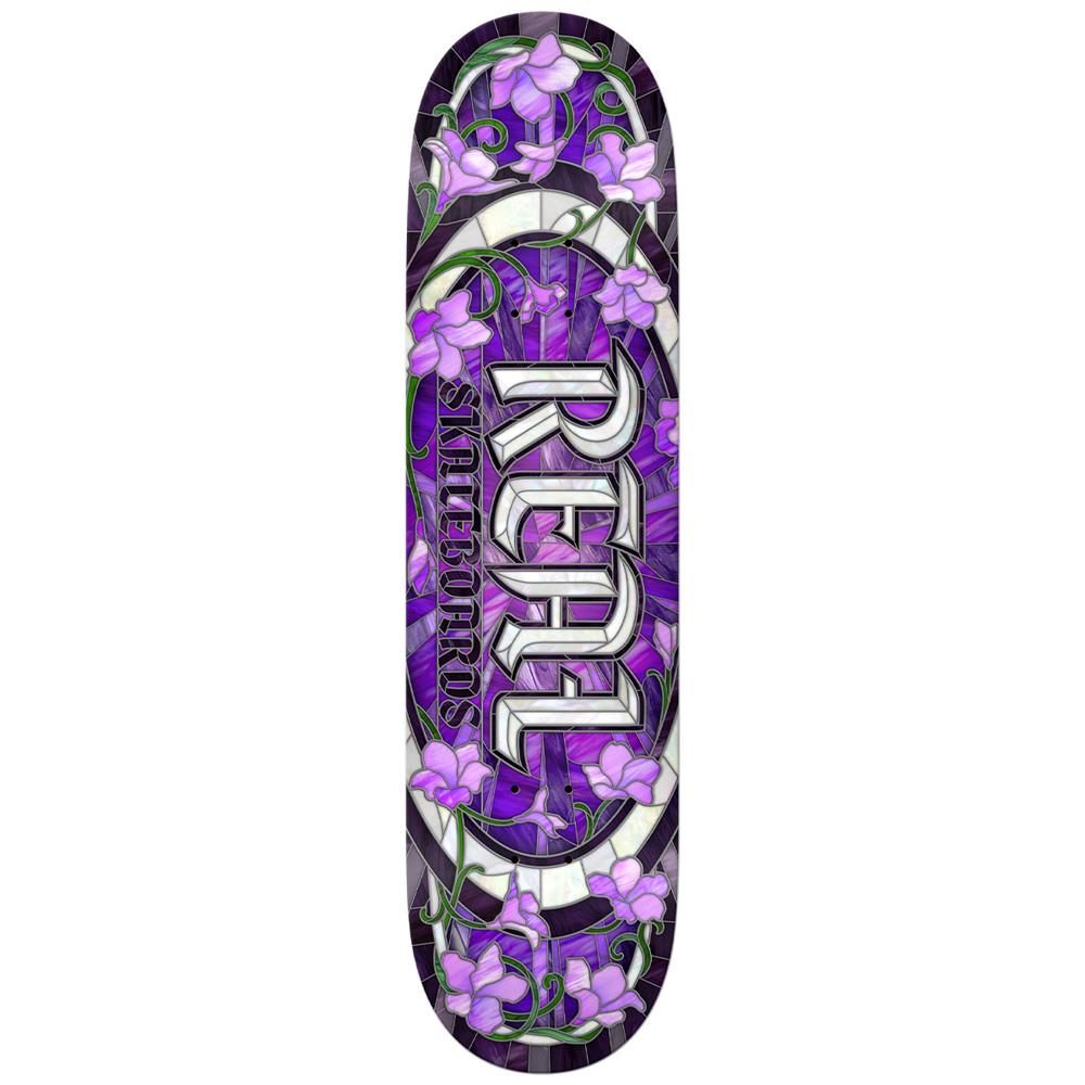 Real Skateboards Cathedral Oval Purple Skateboard Deck 8.25"