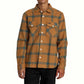 RVCA VA CPO Long Sleeve Shirt Camel Medium