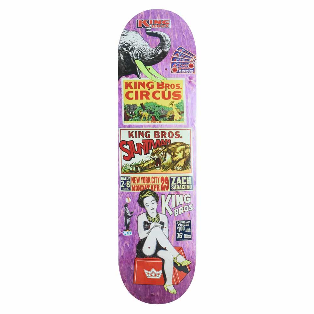 King Skateboards Zach Saraceno Bros Skateboard Deck Multi Colour 8.18"