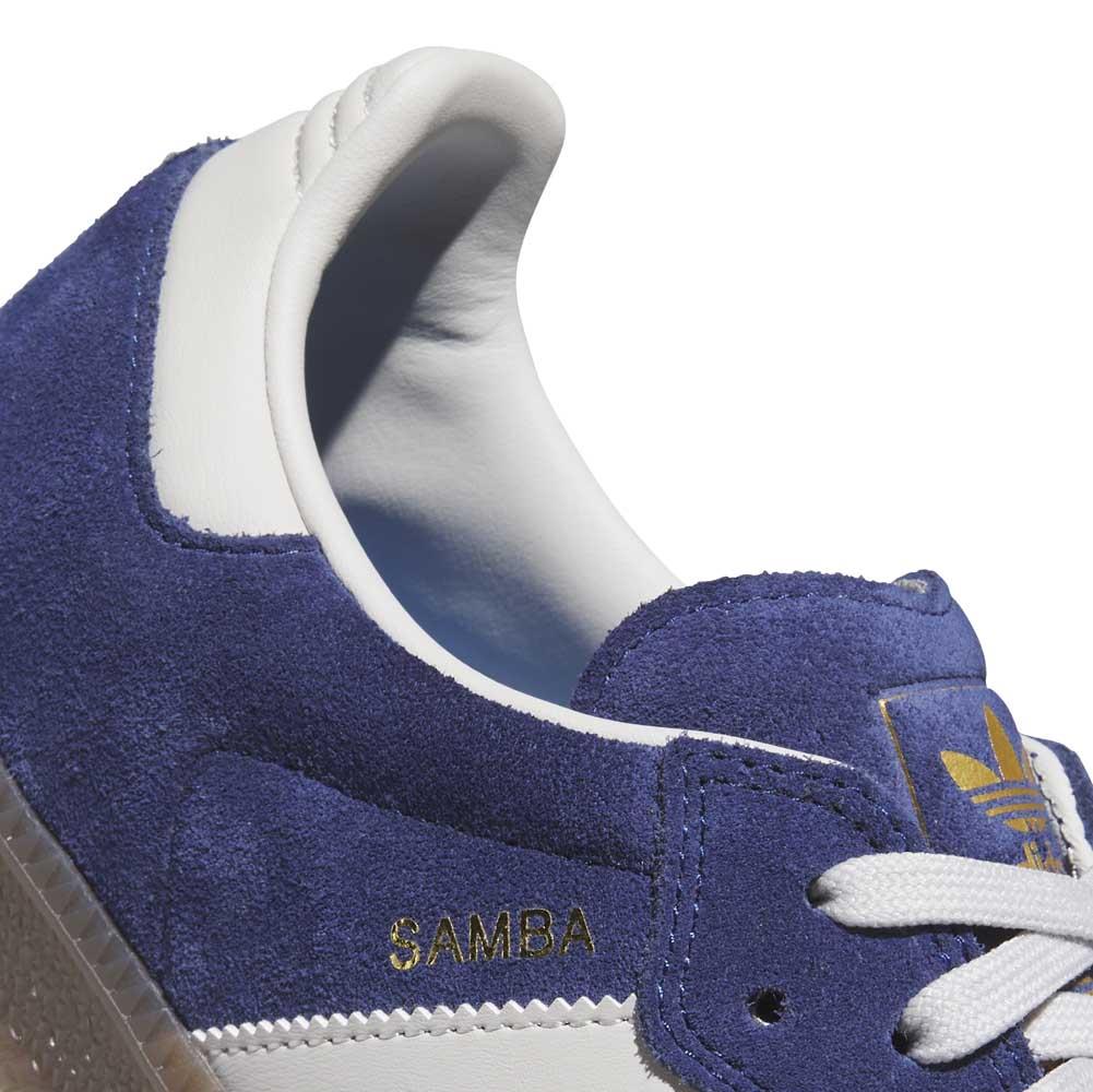 Adidas Skateboarding Samba ADV Dark Blue Grey One Gum Skate Shoes