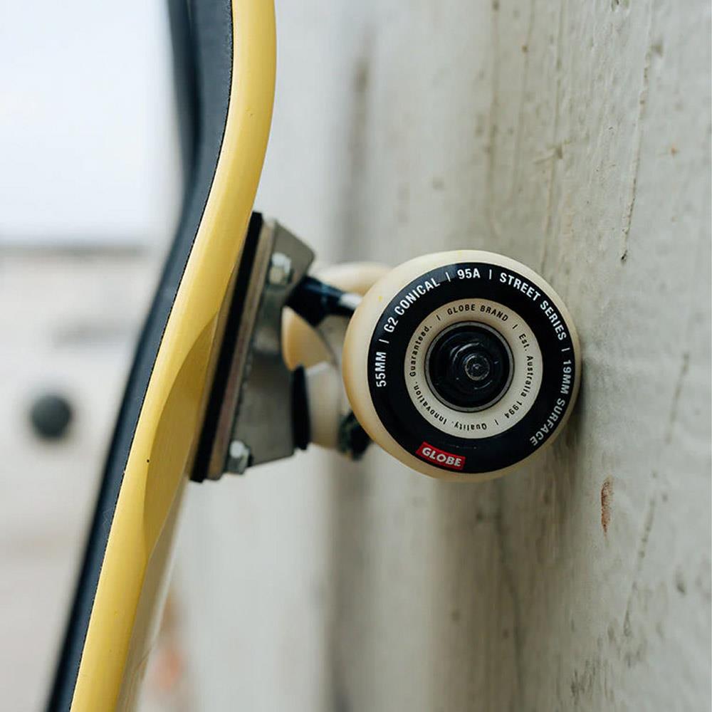 Globe Shooter Complete Skateboard Cruiser Yellow ComeHell 8.625"