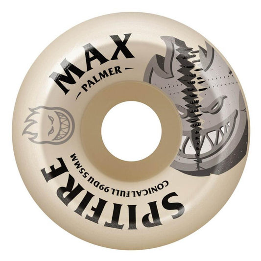 Spitfire Skateboard Wheels Formula Four Conical Full 99DU Palmer Burn Squad Natural 55mm