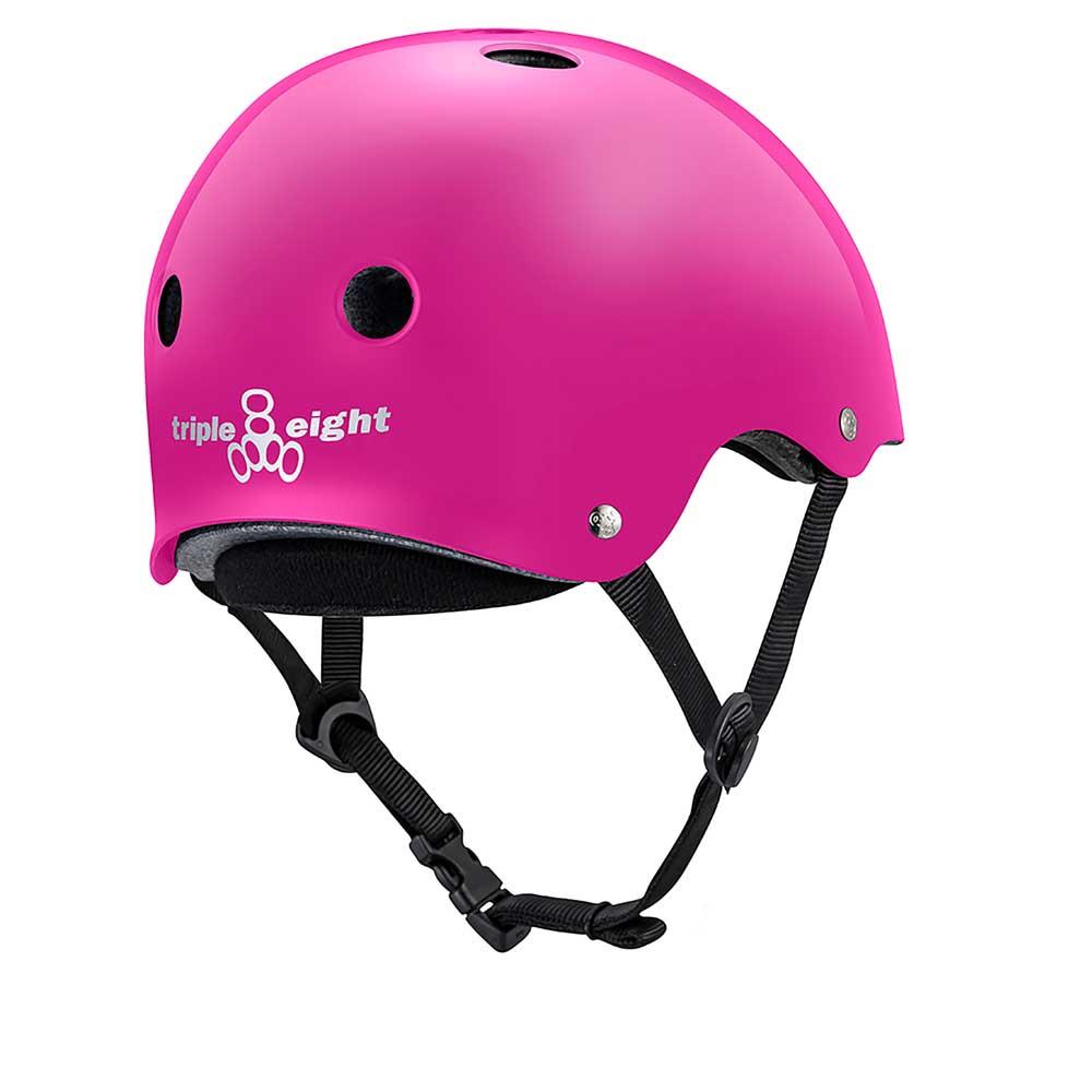 Triple Eight Deep Cover Skateboard Helmet Pink