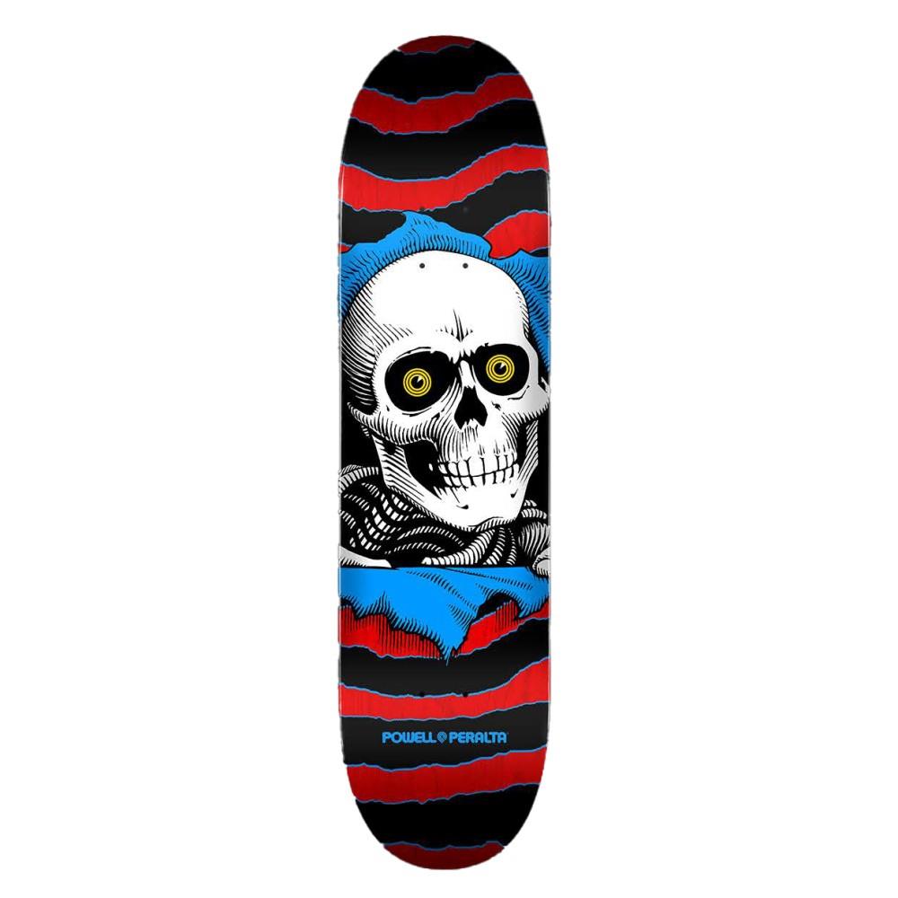 Powell Peralta Ripper One Red Stain Blue Skateboard Deck 7.0"