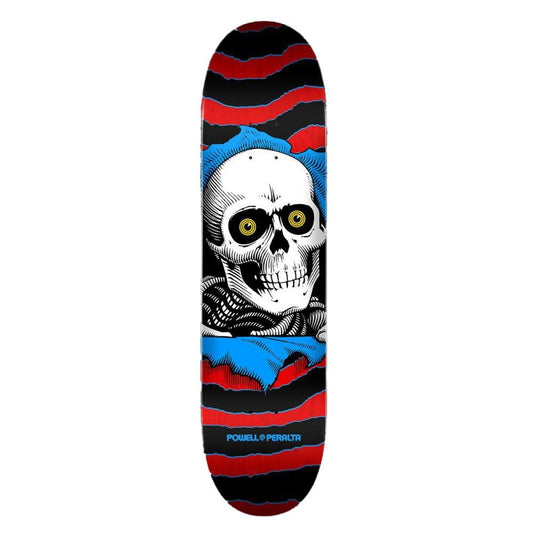 Powell Peralta Ripper One Red Stain Blue Skateboard Deck 7.0"