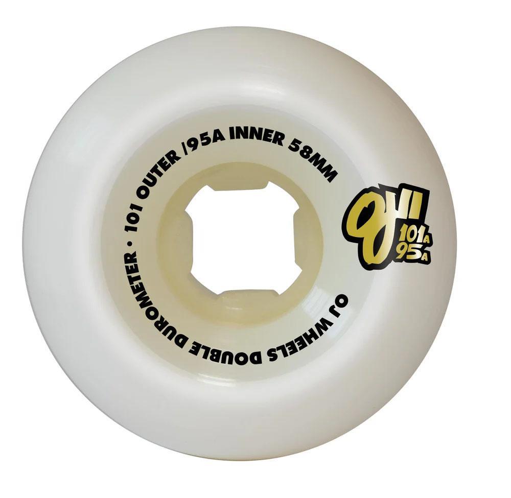 OJ Double Duro Skateboard wheels Double Duro 101a/95a White 58mm