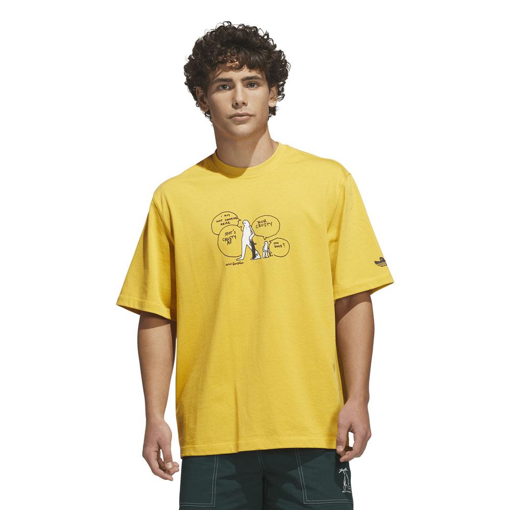 Adidas Skateboarding Gonz Crusty T-Shirt Pre Yellow Black