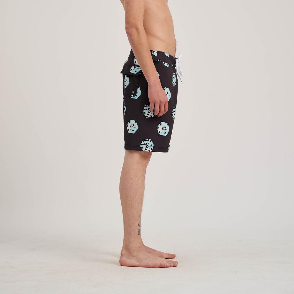 Santa Cruz Skateboards Boardshorts Flaming Strip Big Dice