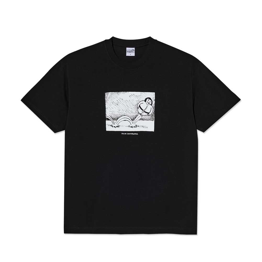 Polar Skateboards Bounce T-Shirt Black