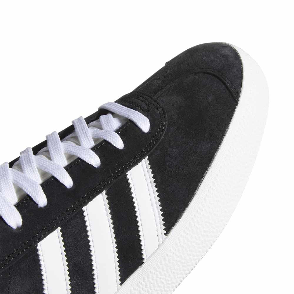 Adidas Skateboarding Gazelle ADV Core Black Feather White Gold Metallic Skate Shoes