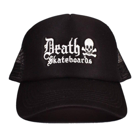Death Skateboards Old English Trucker Hat Black