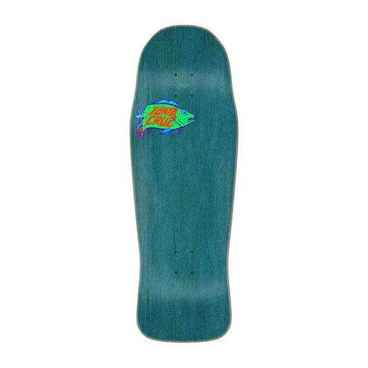 Santa Cruz Shaped Skateboard Deck Winkowski Aquatic Pro Blue 10.4"