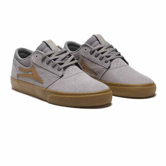Lakai Griffin Grey Gum Cord Suede Skate Shoe