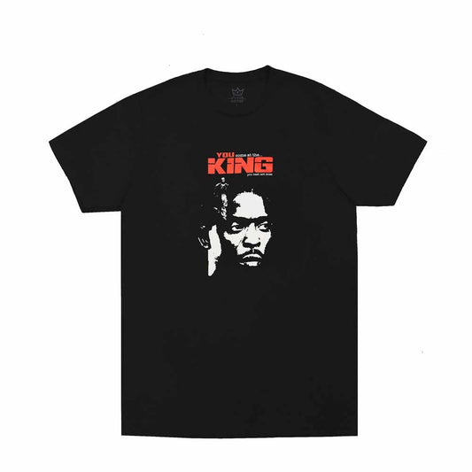 King Skateboards King Rules T-Shirt Black White Red