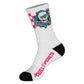 Powell Peralta Ripper Cotton Socks  Chequered Blue Pink White UK7-11