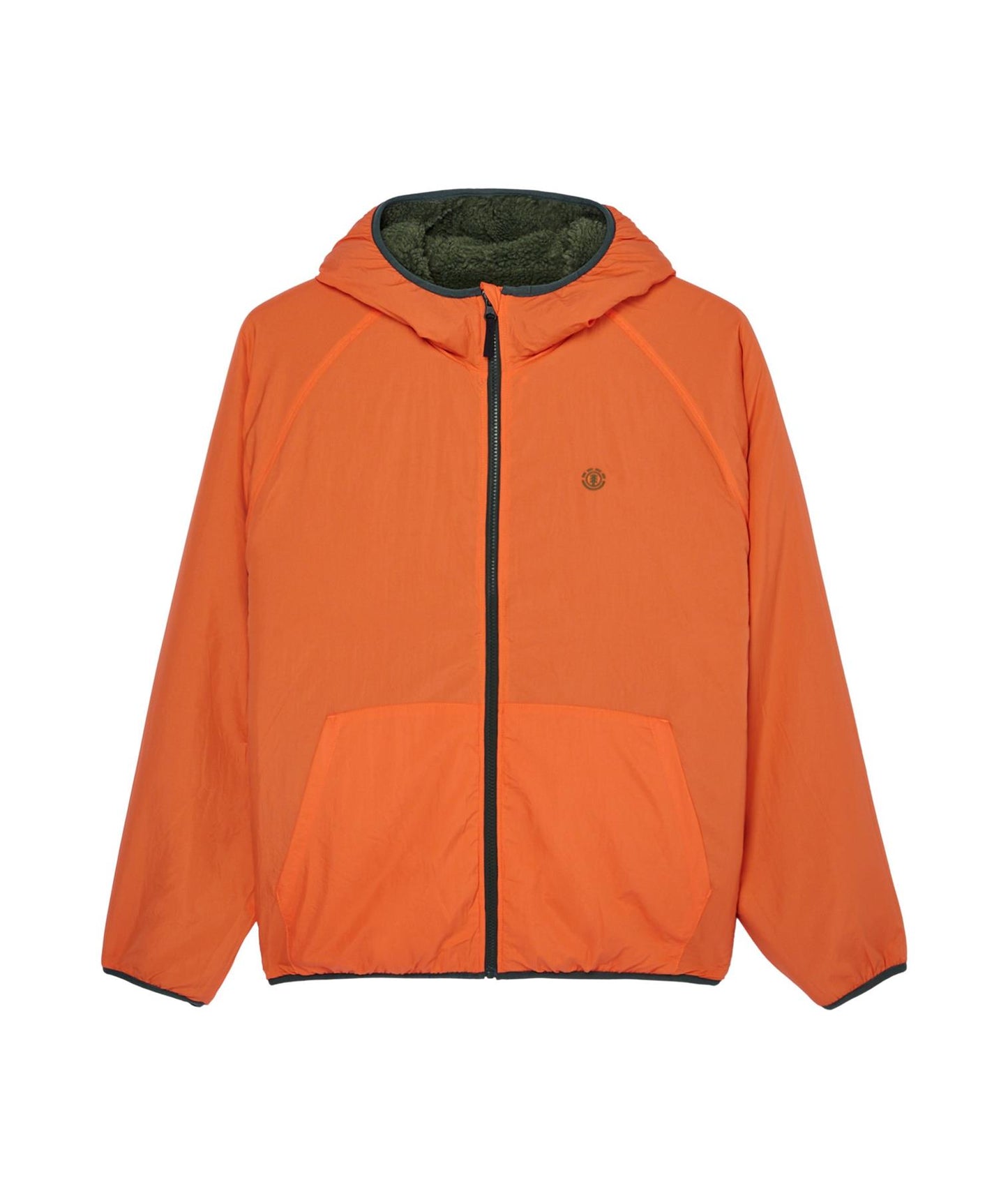 Element Wolfe Reversible Sherpa Hoodie Bronze Green
