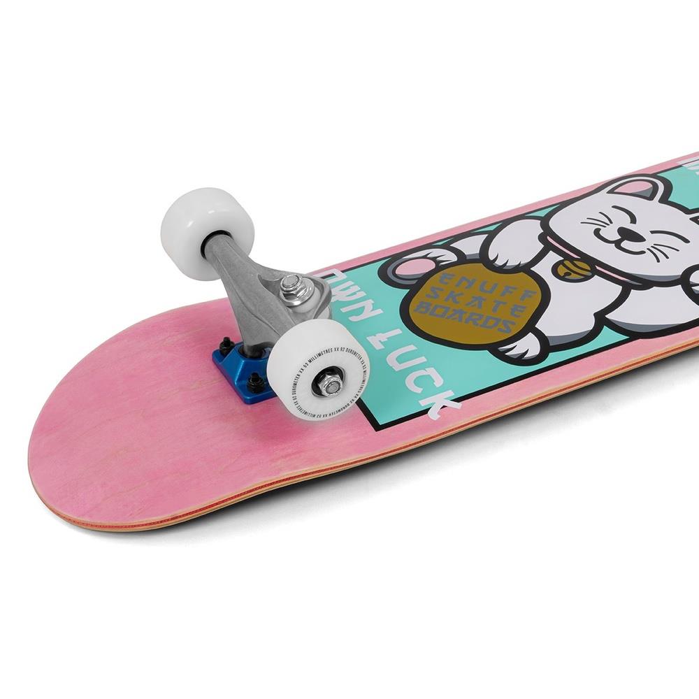 Enuff Lucky Cat Complete Skateboard 92A Medium Wheels Mini Pink 7.25"