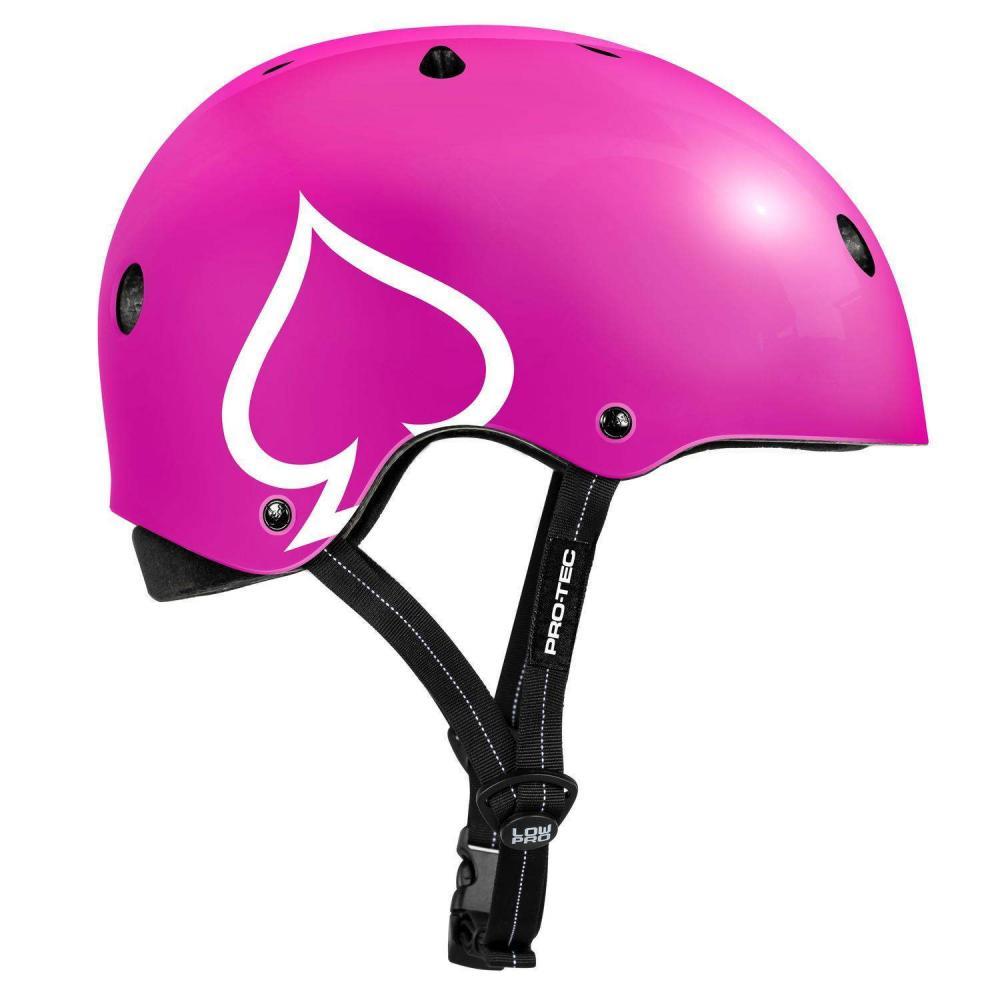 Pro-Tec Skateboard Helmet Low Pro Pink Gloss